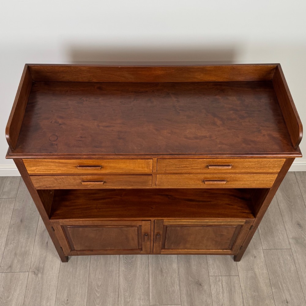 Antique 20th Century Good Quality Cupboard In Walnut View XI