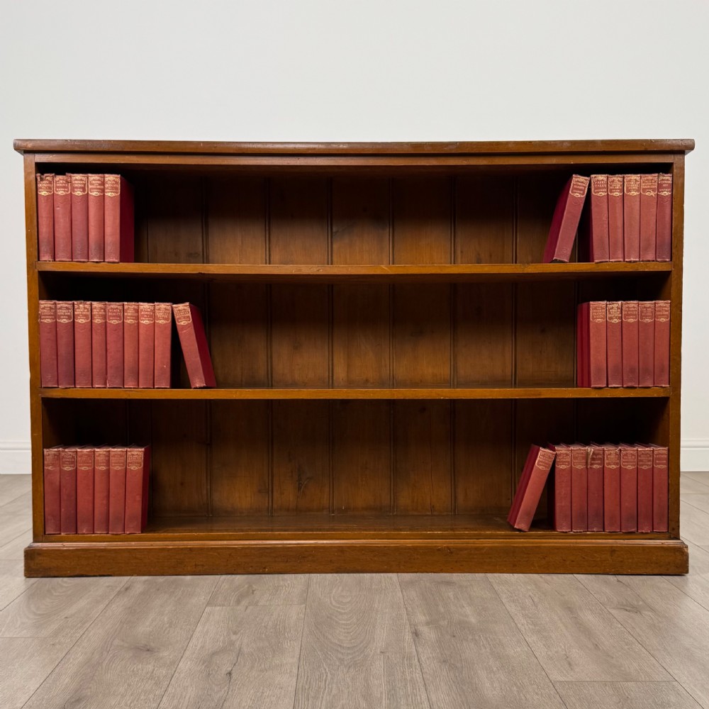 Antique 19th Century Fine Quality Painted Pine Open Bookcase