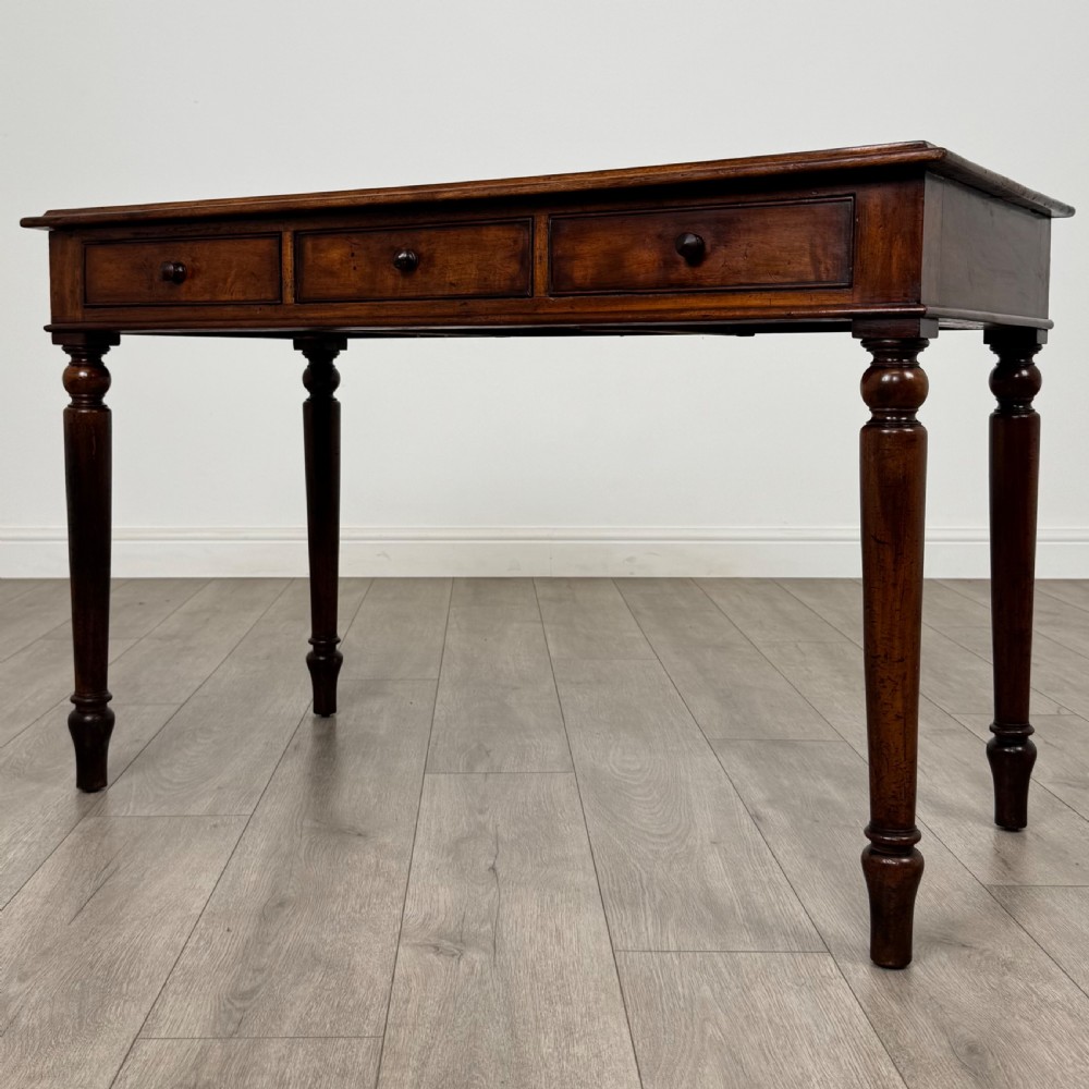 Antique 19th Century Good Quality Writing Table In Mahogany View II