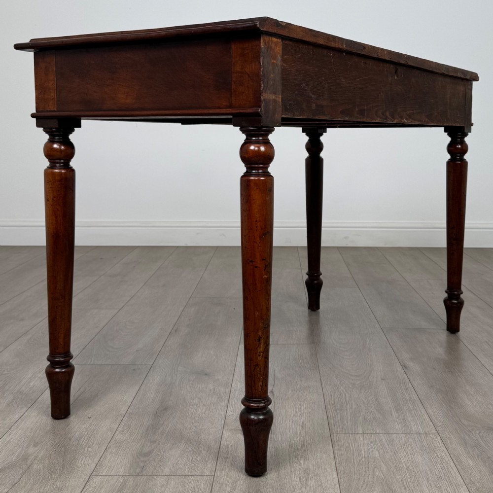 Antique 19th Century Good Quality Writing Table In Mahogany View IV