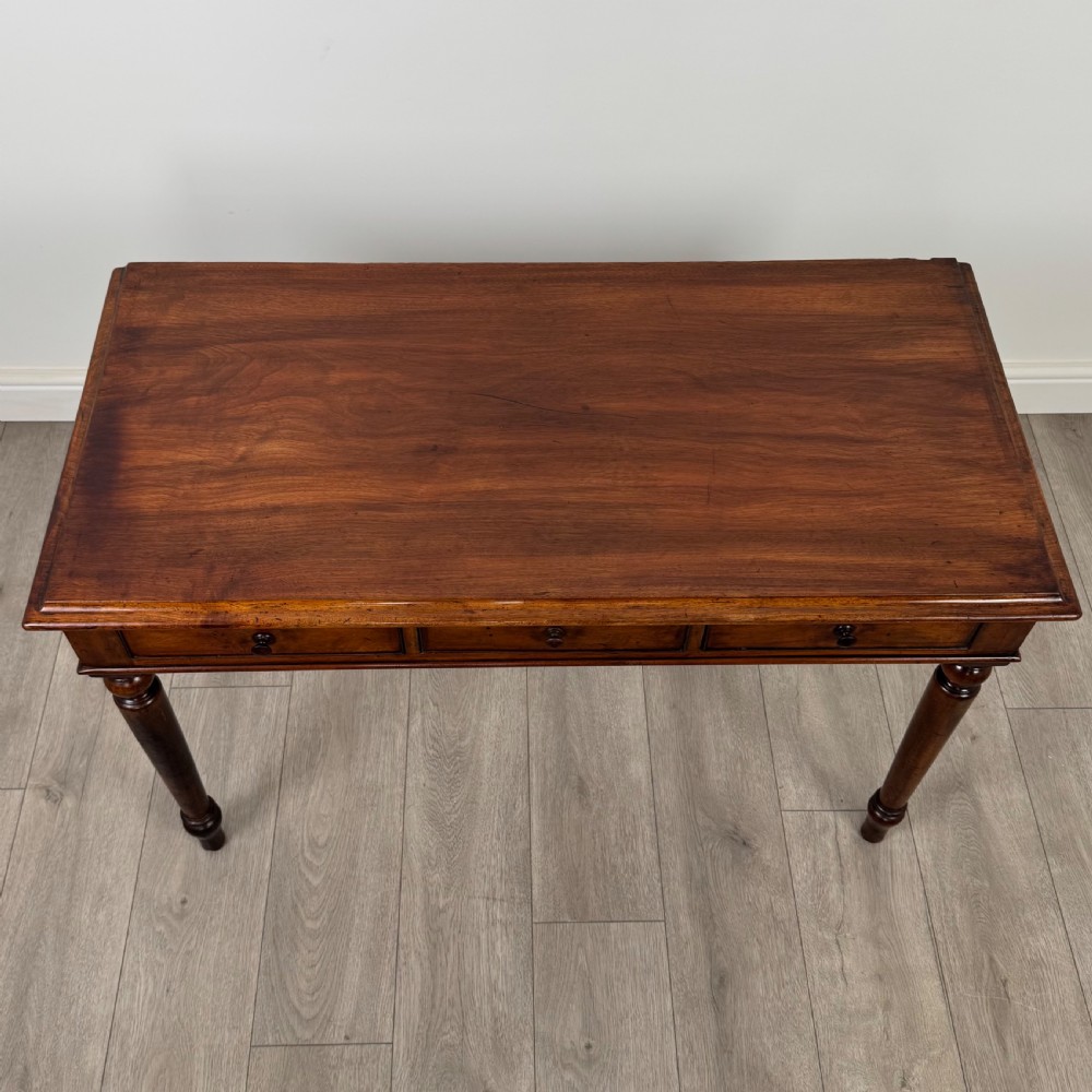 Antique 19th Century Good Quality Writing Table In Mahogany View IX