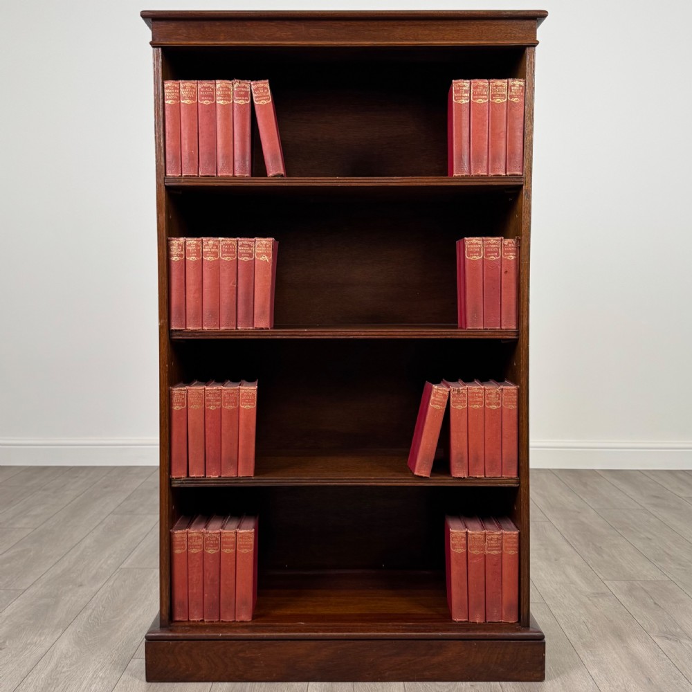 Antique 20th Century Open Bookcase In Mahogany 