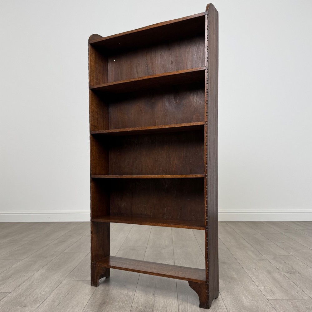 Antique 20th Century Open Bookcase In Oak  View III