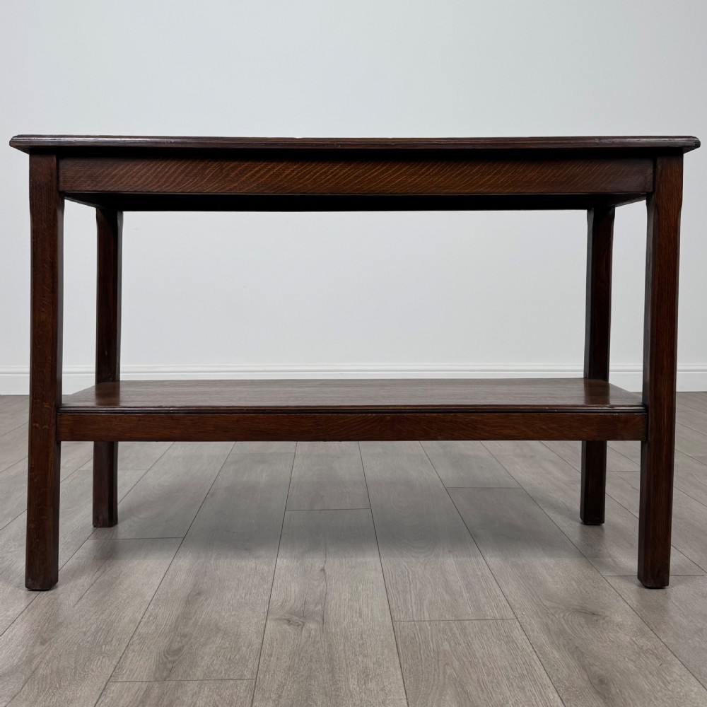 Antique 20th Century Good Quality Oak Side Table 