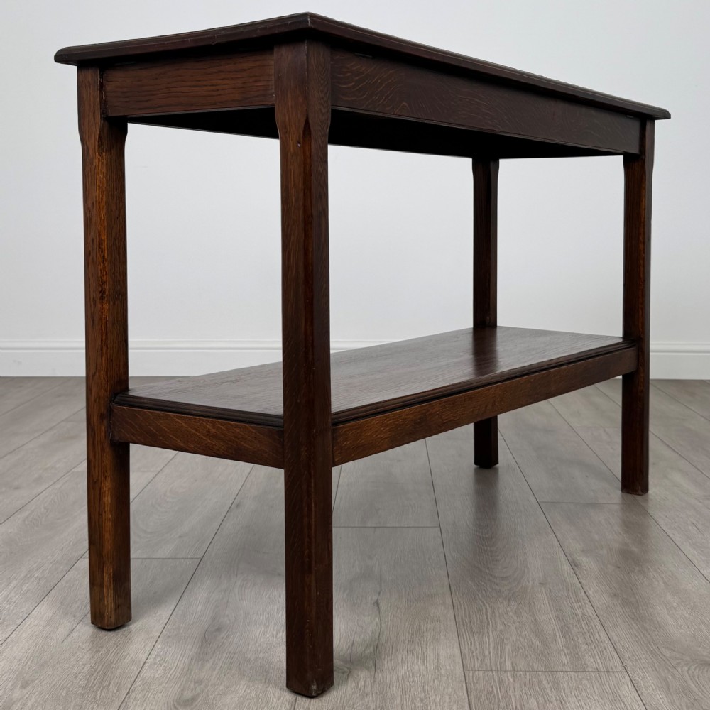 Antique 20th Century Good Quality Oak Side Table  View IV