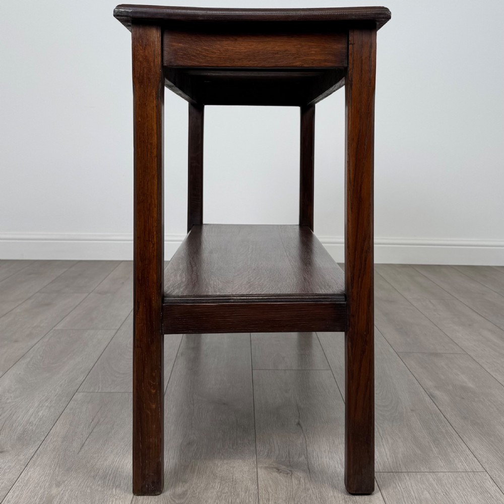 Antique 20th Century Good Quality Oak Side Table  View VII