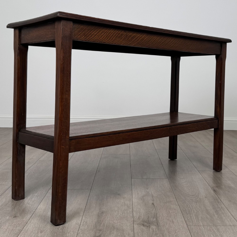 Antique 20th Century Good Quality Oak Side Table  View VIII