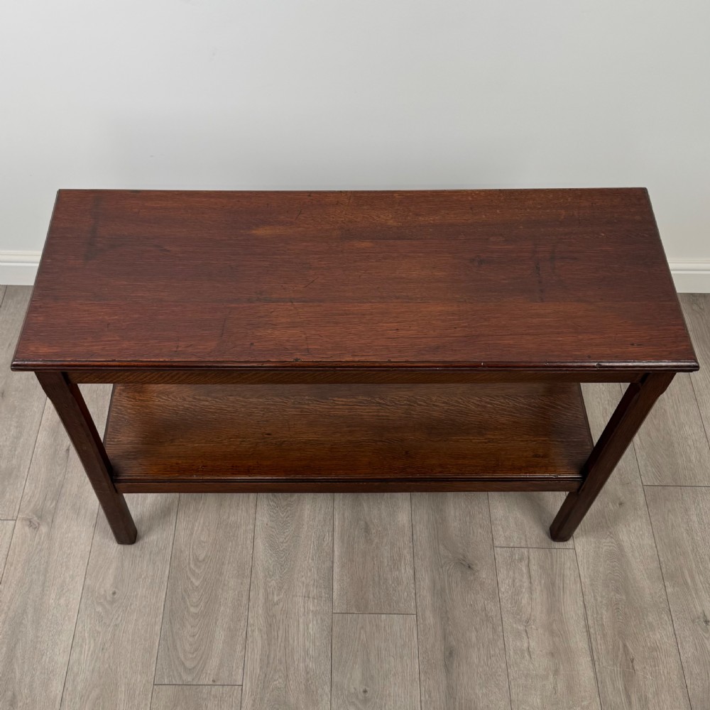Antique 20th Century Good Quality Oak Side Table  View IX