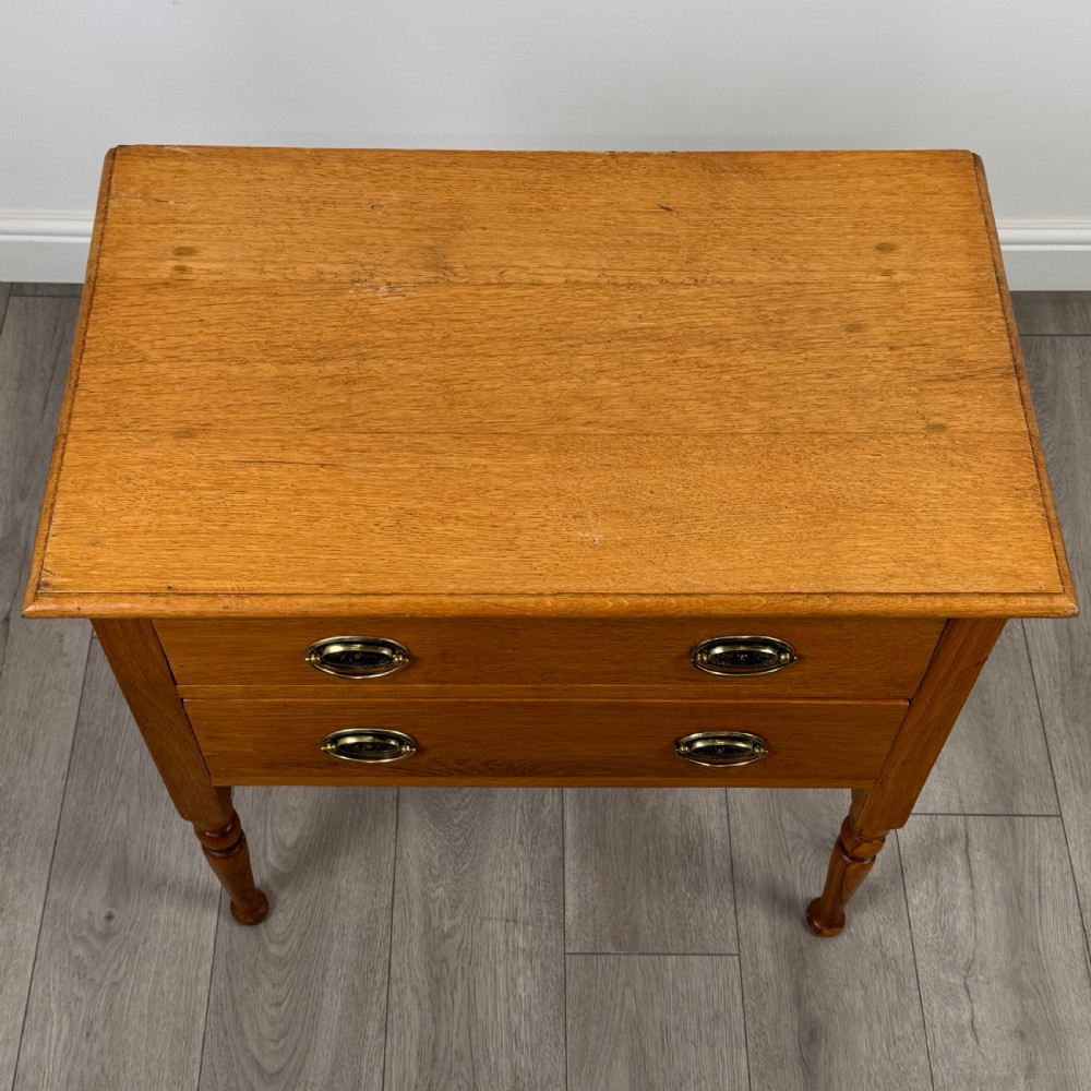 Antique 20th Century Small Golden Oak Chest Of Drawers  View IX