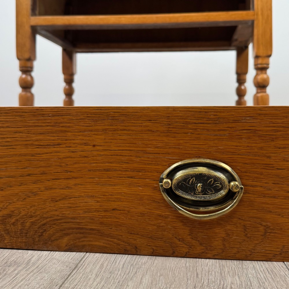 Antique 20th Century Small Golden Oak Chest Of Drawers  View XI