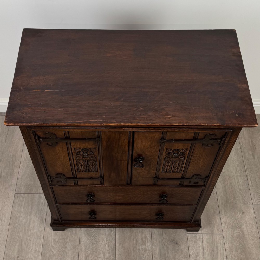 Antique 20th Century Fine Quality Cupboard In Oak  View X