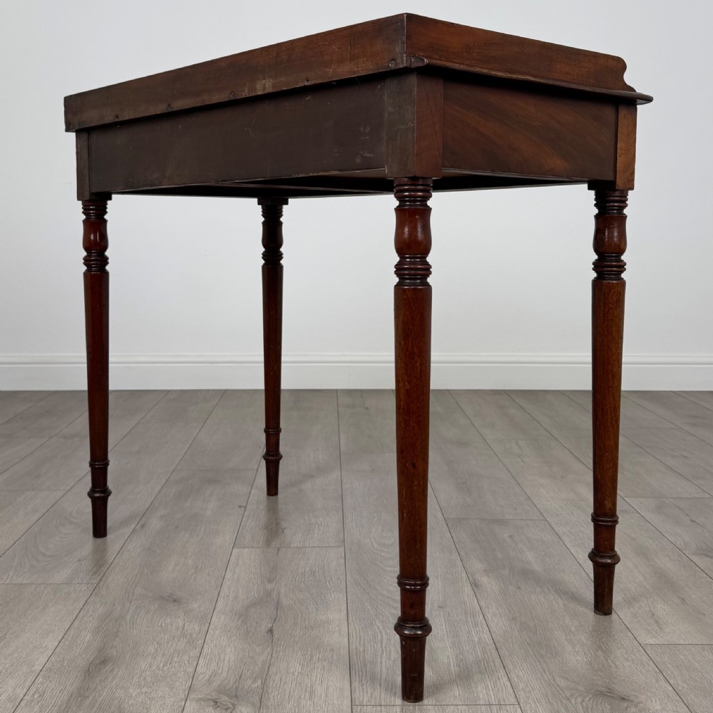Antique 19th Century Fine Quality Writing Table In Mahogany View VI