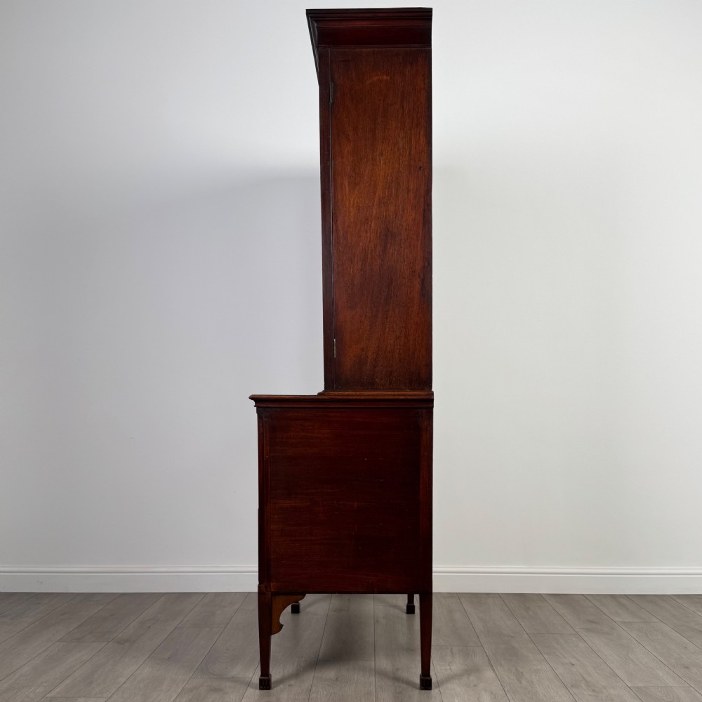 Antique 18th Century Small Secretaire Bookcase In Mahogany  View V