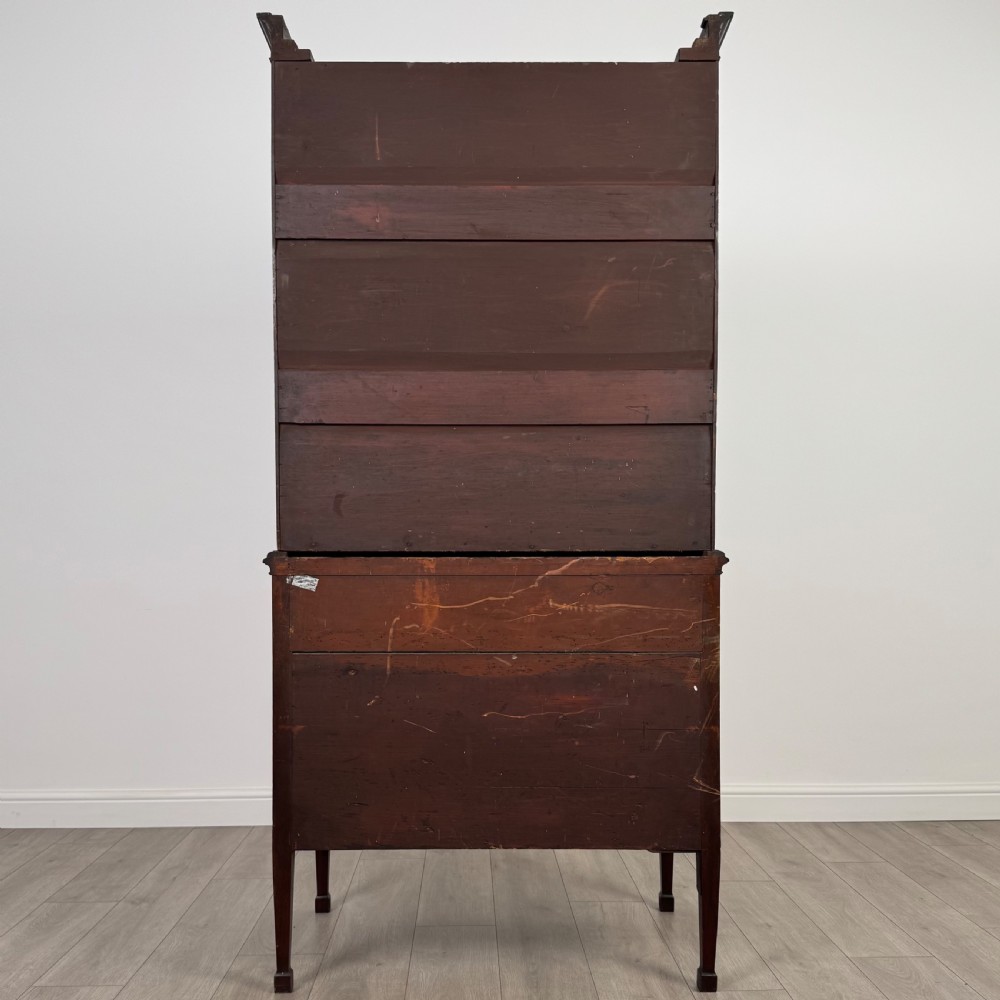 Antique 18th Century Small Secretaire Bookcase In Mahogany  View VII