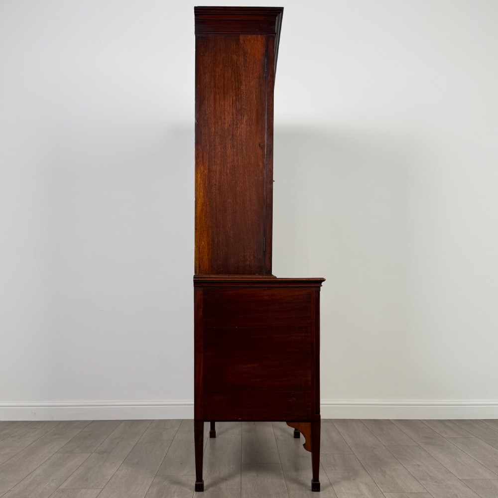 Antique 18th Century Small Secretaire Bookcase In Mahogany  View IX