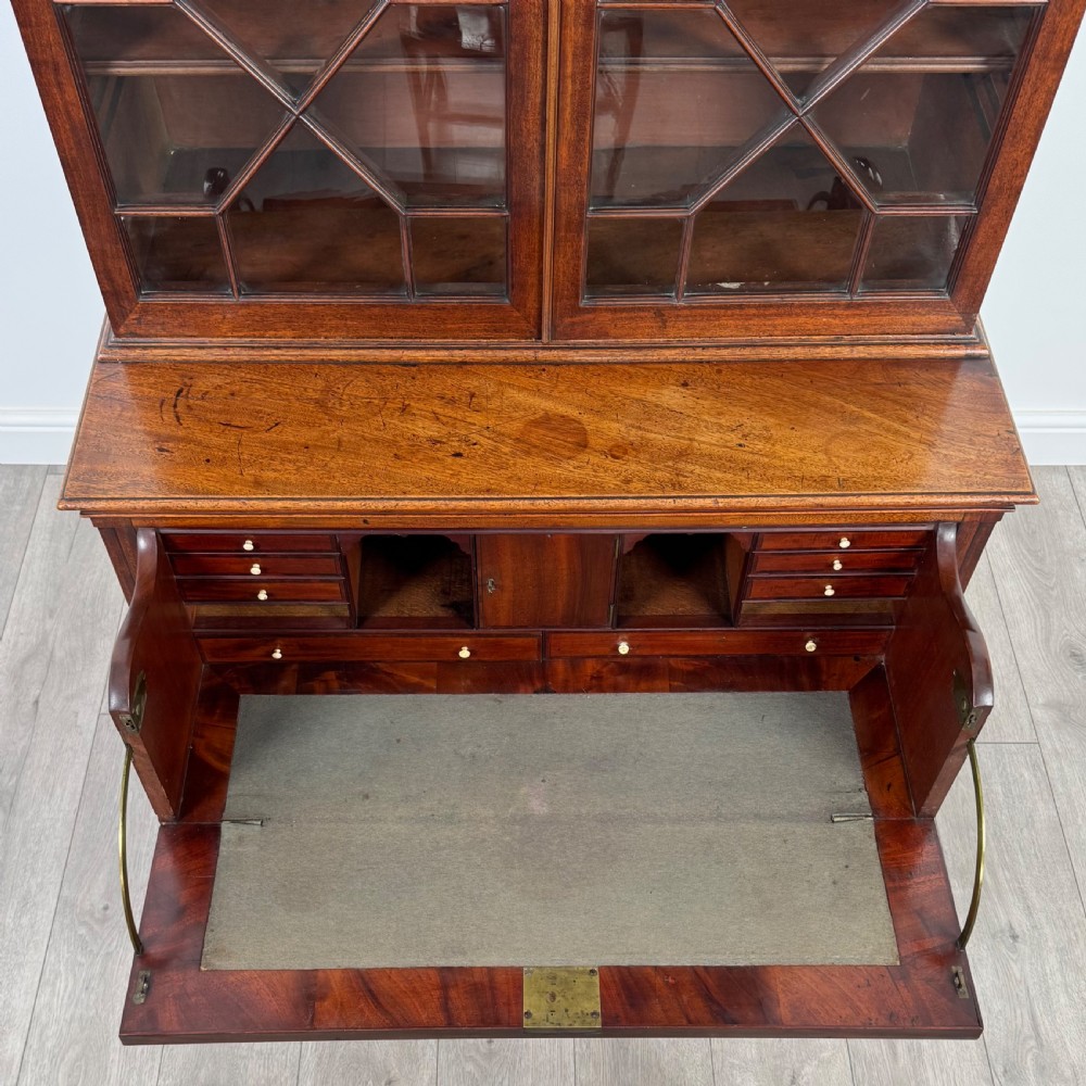 Antique 18th Century Small Secretaire Bookcase In Mahogany  View XI