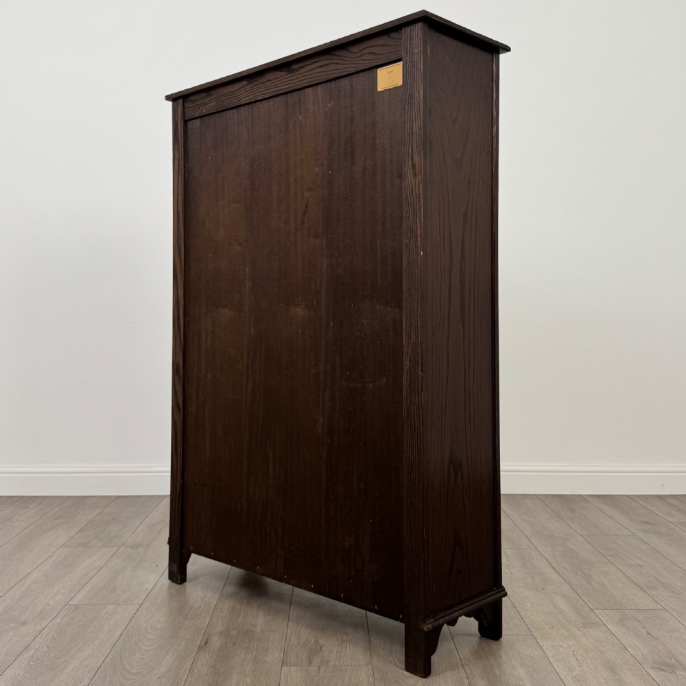 Antique 20th Century Open Bookcase In Oak  View VII