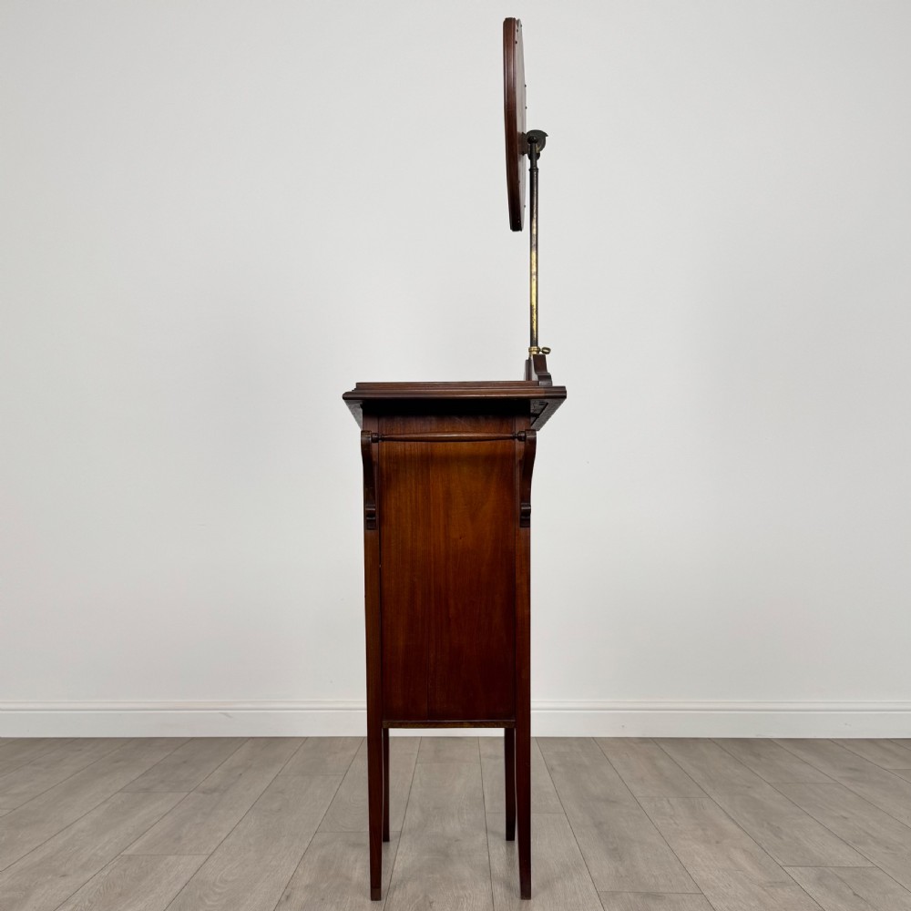  Antique 20th Century Shaving Stand In Mahogany  View IV