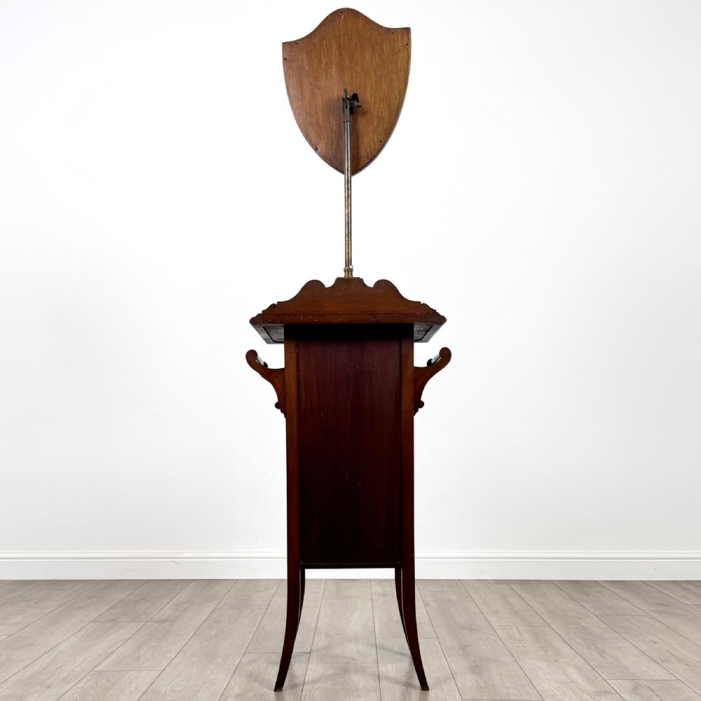  Antique 20th Century Shaving Stand In Mahogany  View VI