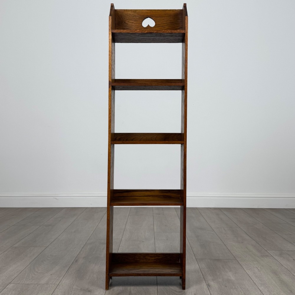 Antique 20th Century Art & Crafts Golden Oak Bookcase 