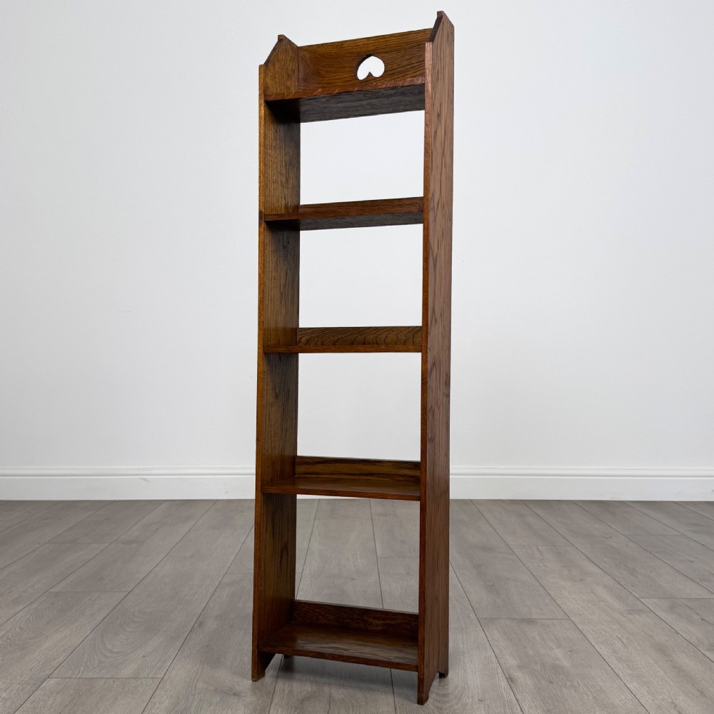 Antique 20th Century Art & Crafts Golden Oak Bookcase  View II