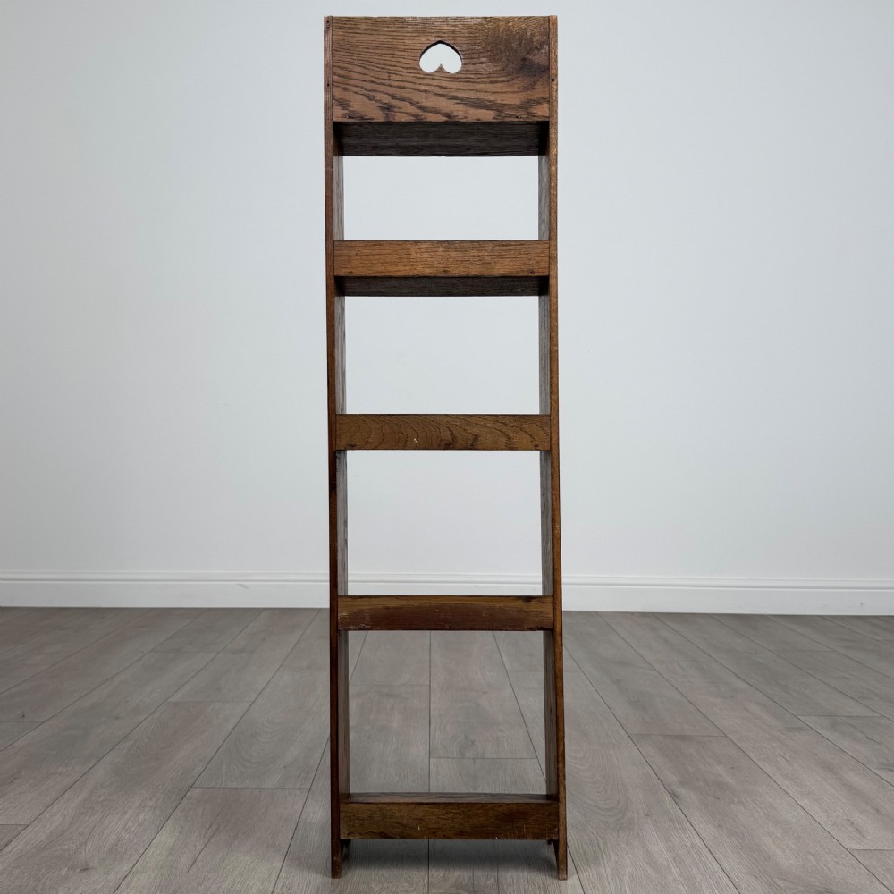 Antique 20th Century Art & Crafts Golden Oak Bookcase  View IV