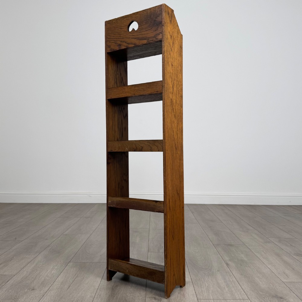 Antique 20th Century Art & Crafts Golden Oak Bookcase  View VI