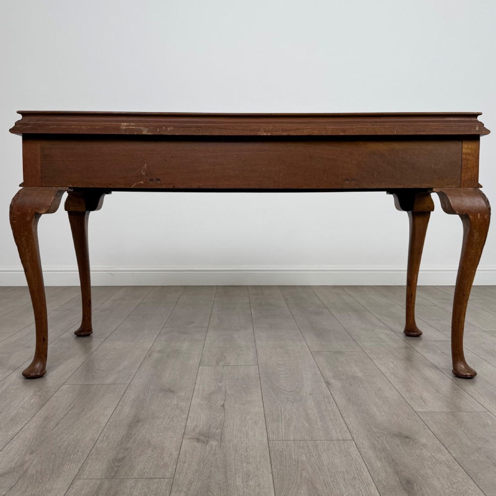Antique 19th Century Fine Quality Writing Table In Burr Walnut  View V