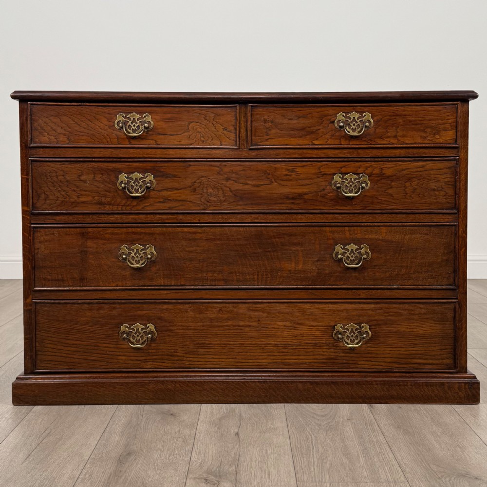  Antique 20th Century Chest Of Drawers In Oak