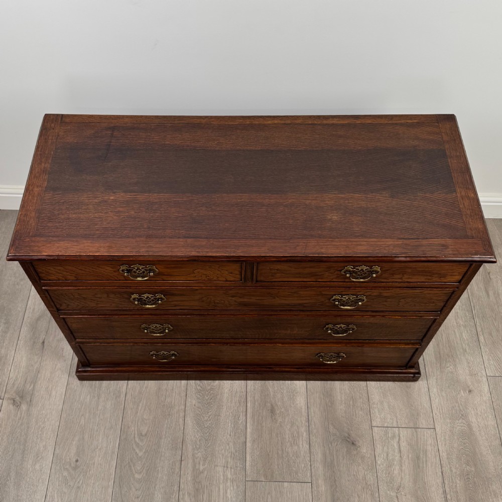  Antique 20th Century Chest Of Drawers In Oak View IX