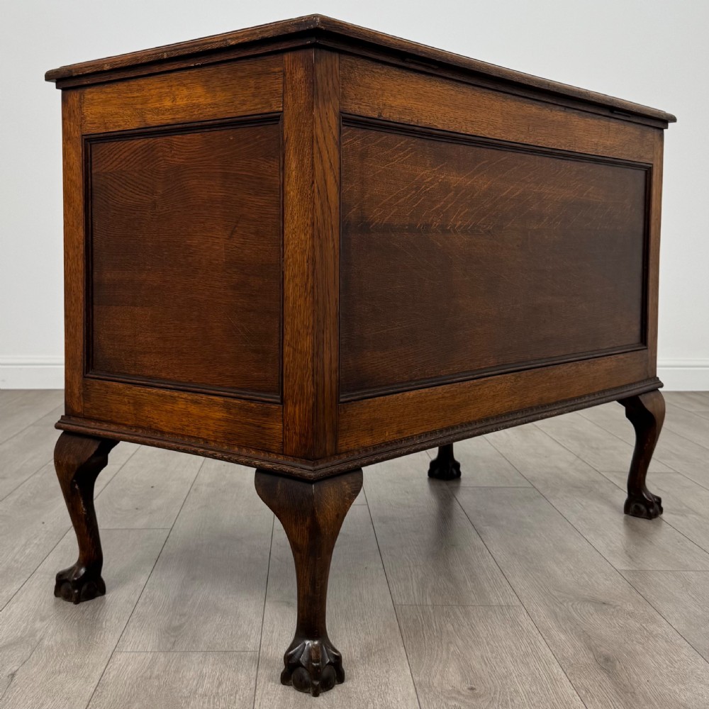  Antique 20th Century Blanket Box In Golden Oak  View IV