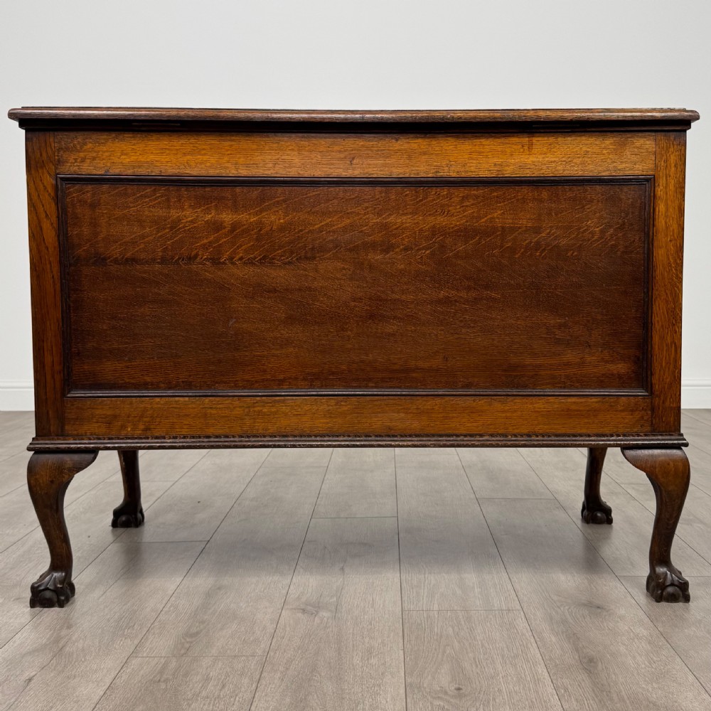 Antique 20th Century Blanket Box In Golden Oak  View V