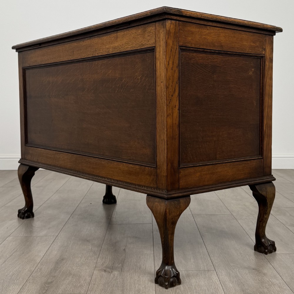  Antique 20th Century Blanket Box In Golden Oak  View VI