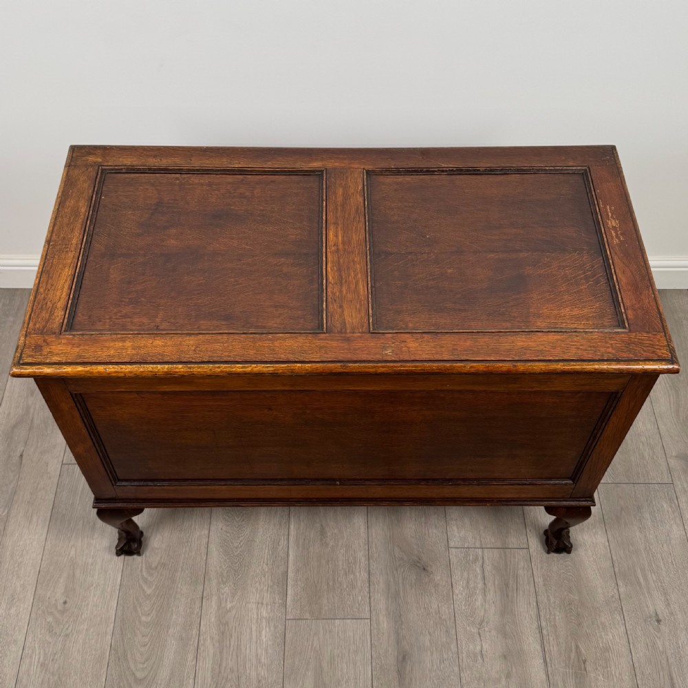  Antique 20th Century Blanket Box In Golden Oak  View IX