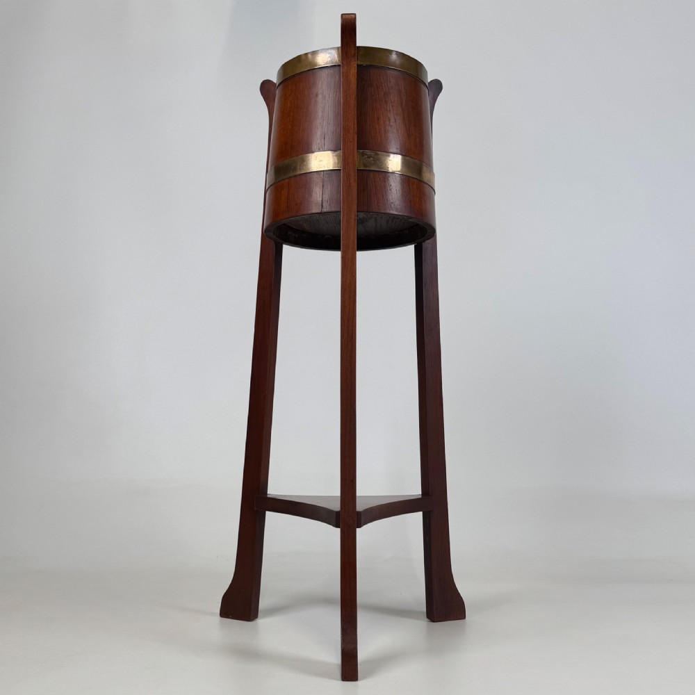 Antique 20th Century R.A Listers Plant Stand In Oak  View II