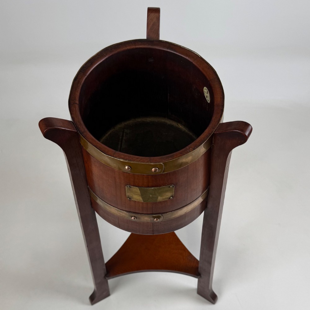 Antique 20th Century R.A Listers Plant Stand In Oak  View III