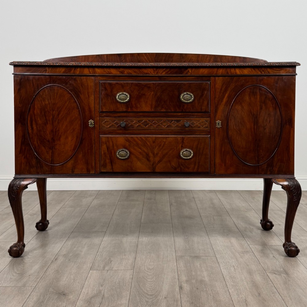  Antique 20th Century Good Quality Sideboard In Mahogany