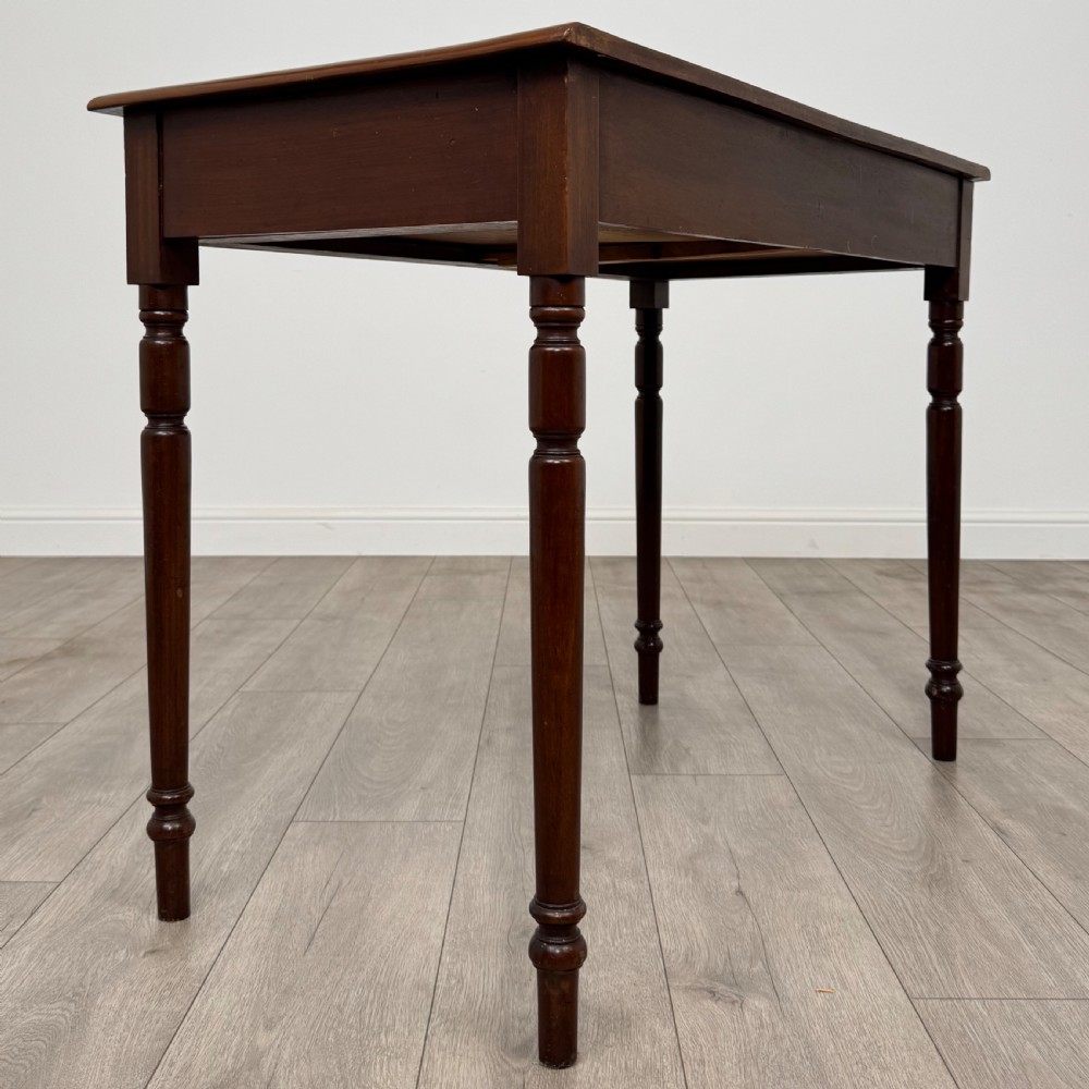 Antique 19th Century Good Quality Writing Table In Mahogany  View IV