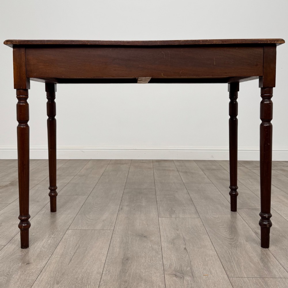 Antique 19th Century Good Quality Writing Table In Mahogany  View V