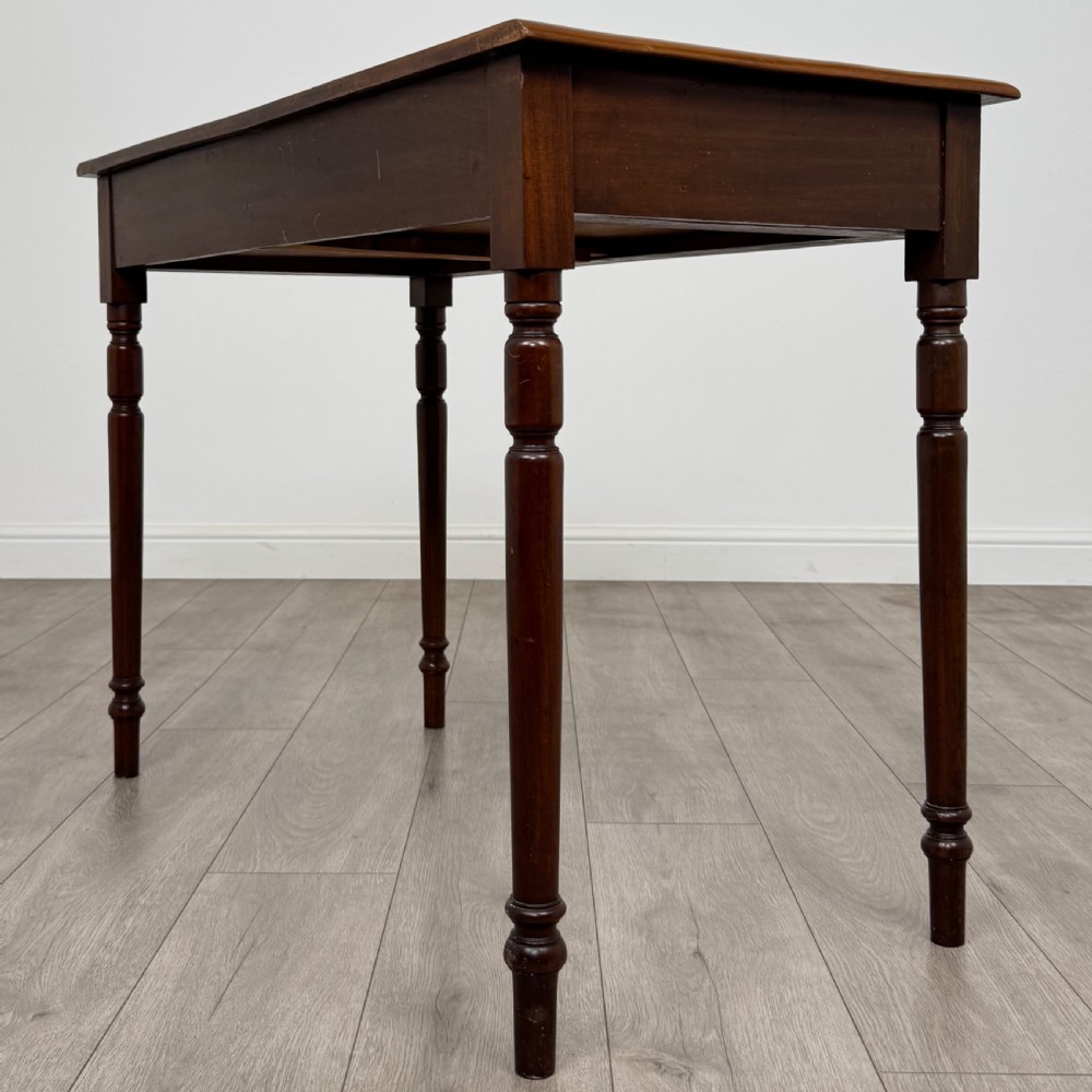 Antique 19th Century Good Quality Writing Table In Mahogany  View VI