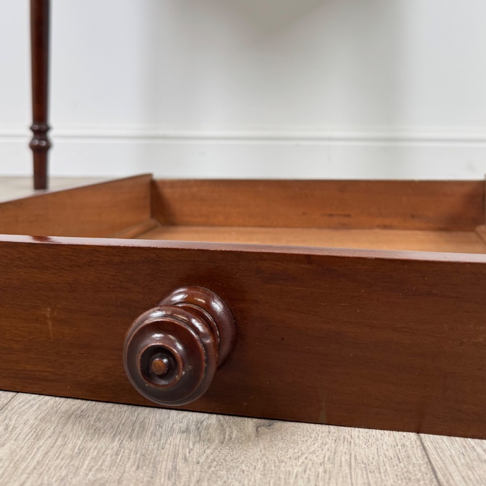 Antique 19th Century Good Quality Writing Table In Mahogany  View XI