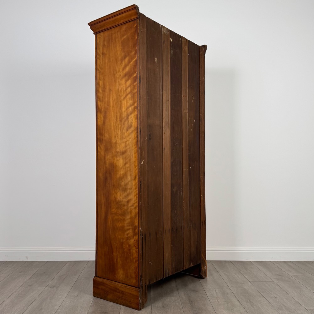 Antique 20th Century Fine Quality Wardrobe In Burr Walnut  View V