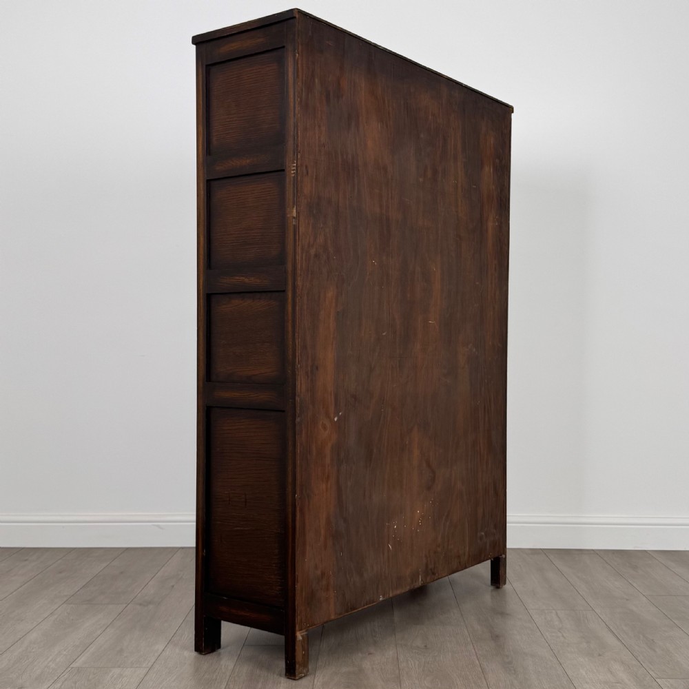 Antique 20th Century Carved Oak Display Cabinet  View VI
