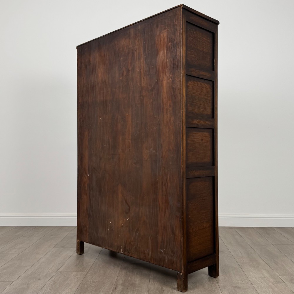 Antique 20th Century Carved Oak Display Cabinet  View VIII