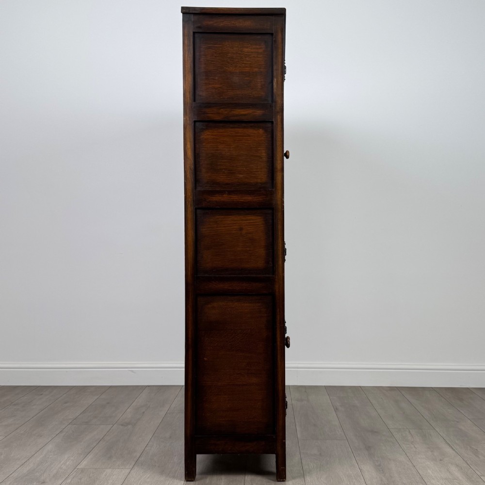 Antique 20th Century Carved Oak Display Cabinet  View IX