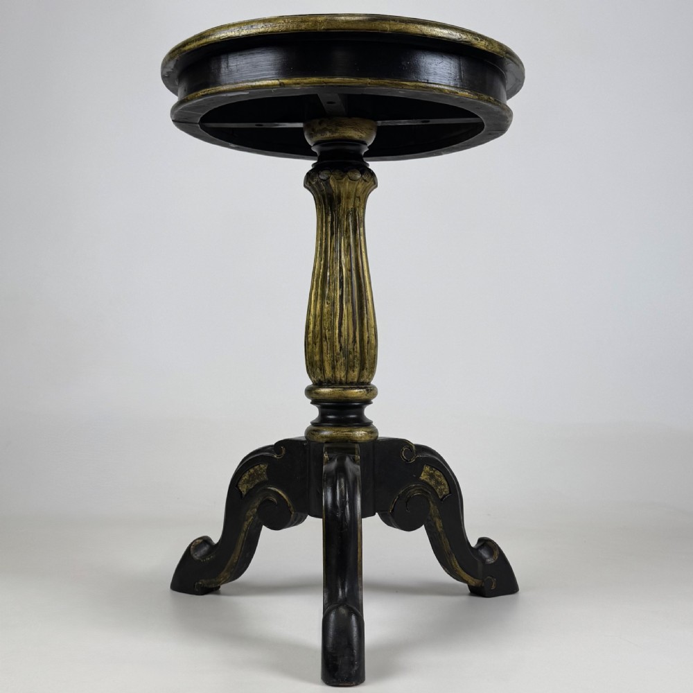 Antique 20th Century Small Painted Side Table 