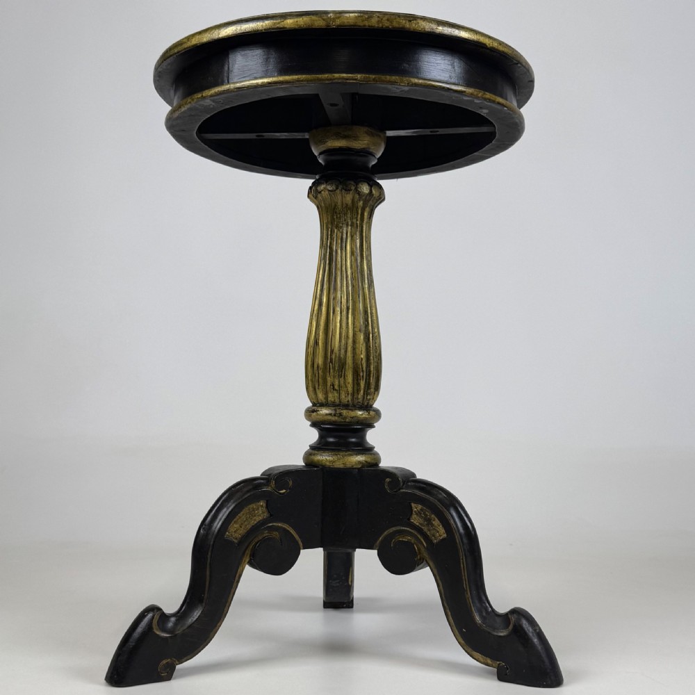 Antique 20th Century Small Painted Side Table  View II