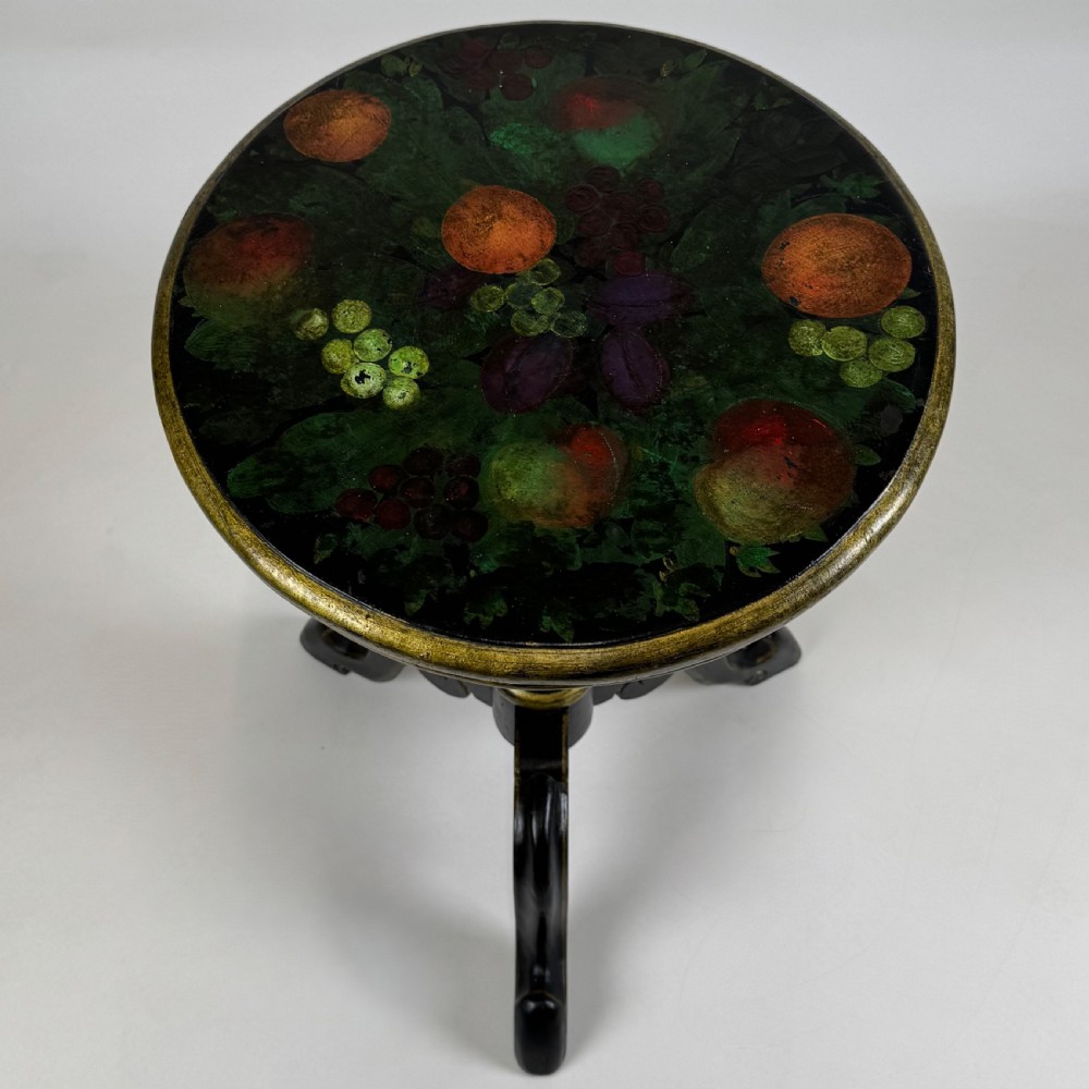 Antique 20th Century Small Painted Side Table  View IV