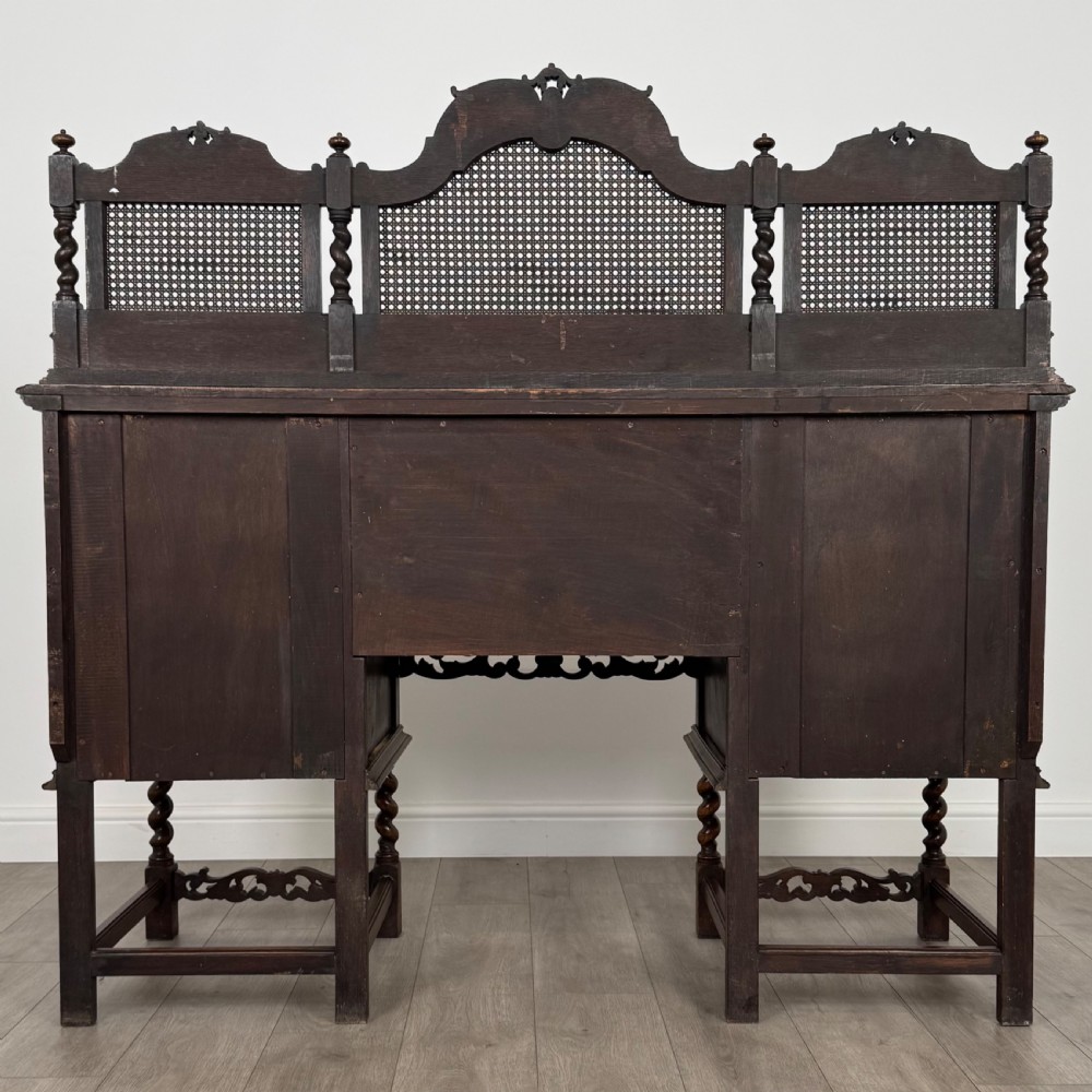 Antique 20th Century Jacobean Sideboard In Oak  View VI