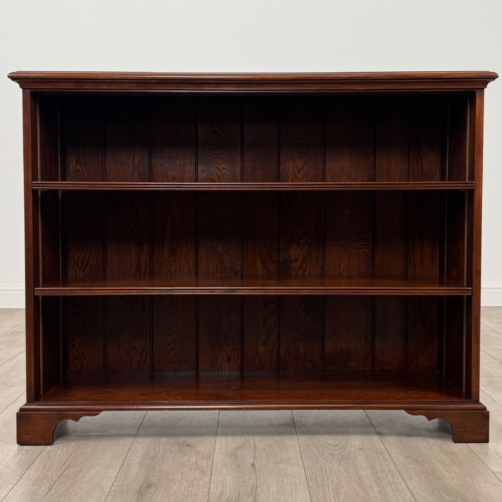 Antique 20th Century Pair Of Open Bookcase’s In Mahogany  View IV
